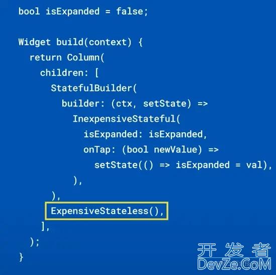 Flutter Widget 之StatefulBuilder构建方法详解