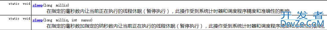 Java Thread之Sleep()使用方法及总结