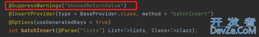 Java中的SuppressWarnings注解使用