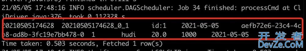 Apache Hudi集成Spark SQL操作hide表