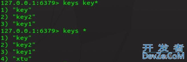 Redis keys命令的具体使用