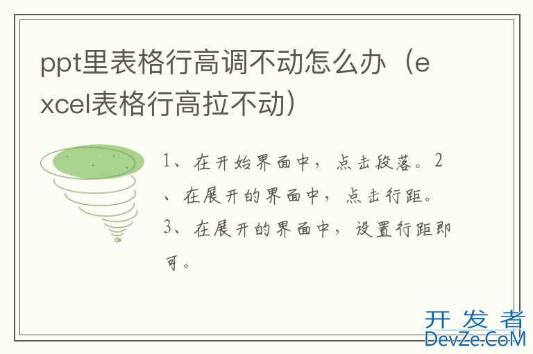 ppt里表格行高调不动怎么办（excel表格行高拉不动）