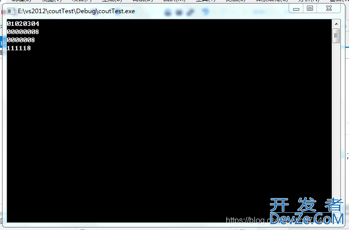 C++笔记-设置cout输出数据的宽度和填充方式