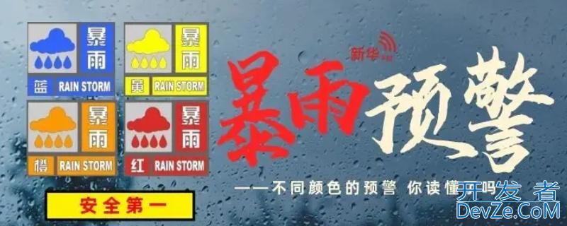 气象预警颜色信号从低到高是什么