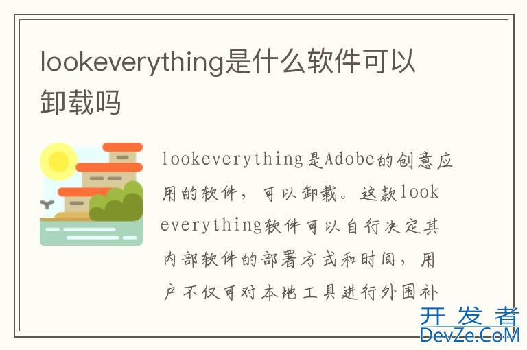 lookeverything是什么软件可以卸载吗