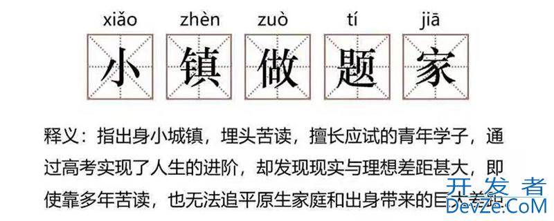小镇做题家是什么意思，易烊千玺小镇做题家是什么意思