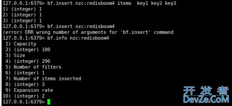 Redis 布隆过滤器命令的使用详解