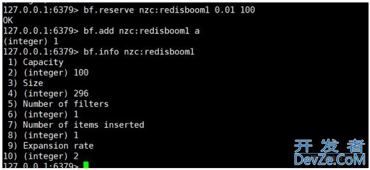 Redis 布隆过滤器命令的使用详解