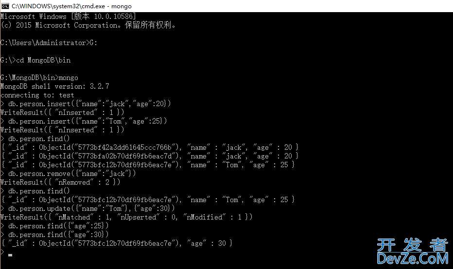 Window环境下配置Mongodb数据库