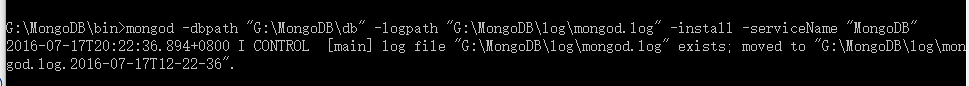 Window环境下配置Mongodb数据库