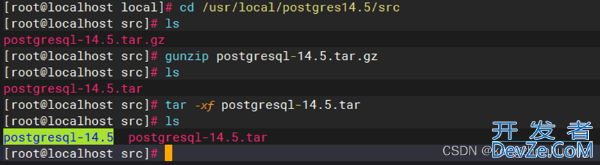 Cenots7 离线安装部署PostgreSQL 的详细过程