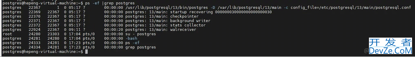 postgresql13主从搭建Ubuntu