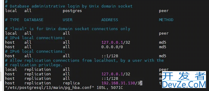 postgresql13主从搭建Ubuntu