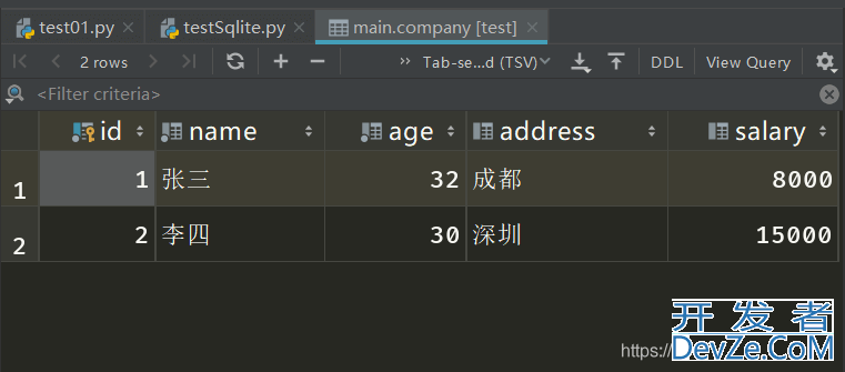 python链接sqlite数据库的详细代码实例