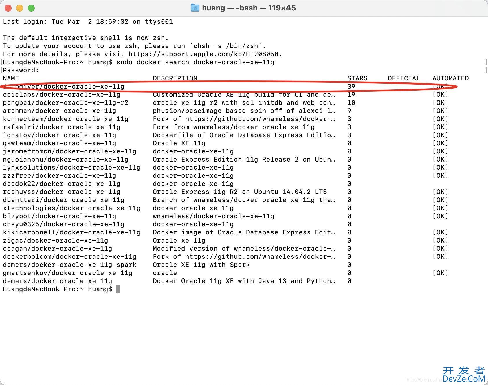 如何在mac上用docker对Oracle进行部署使用