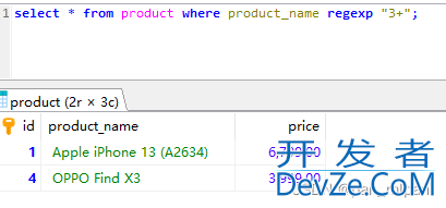 Mysql实现模糊查询的两种方式(like子句 、正则表达式)