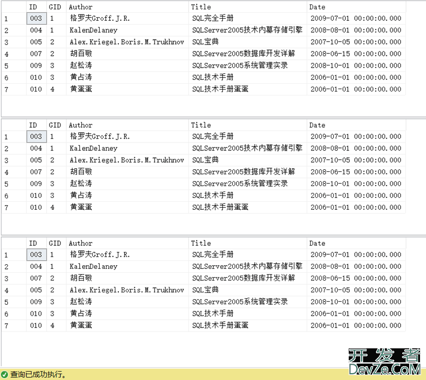 SQL Server实现查询每个分组的前N条记录