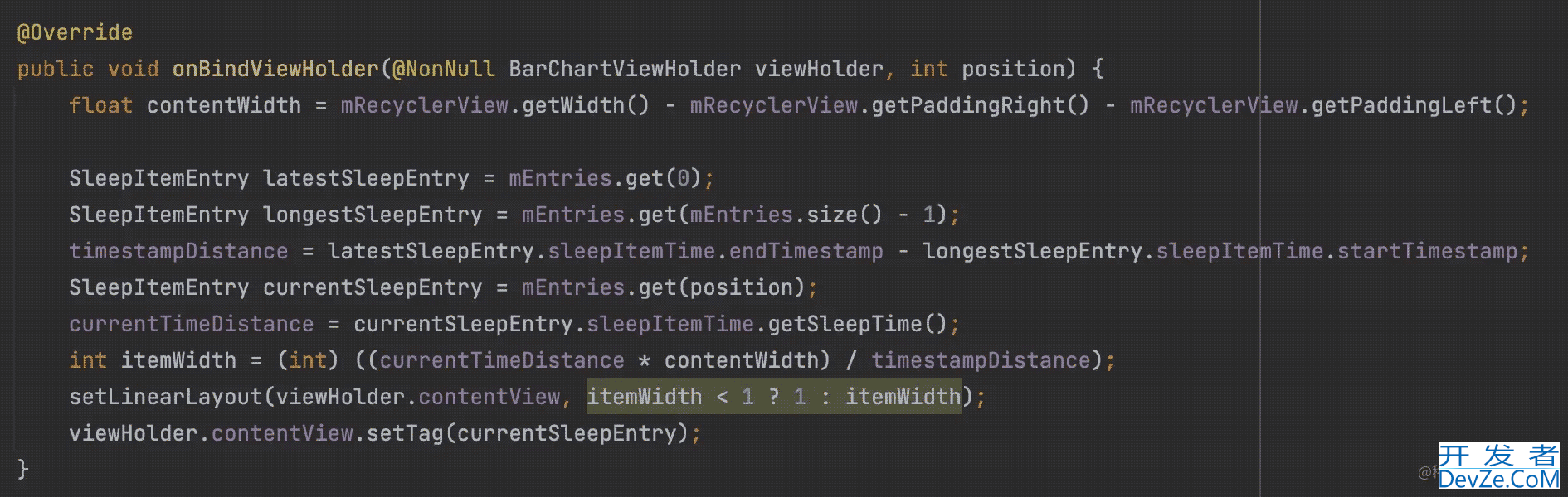 Android RecyclerChart其它图表绘制示例详解