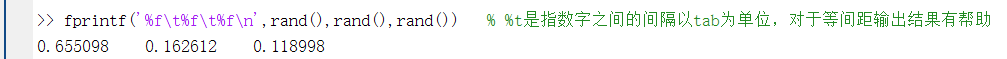 Matlab常用的输出命令disp与fprintf解读