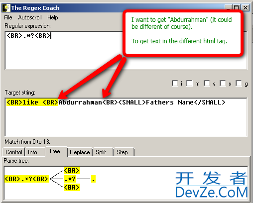 Regular Expression: Start from second one