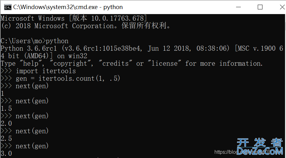 用Python实现的等差数列方式