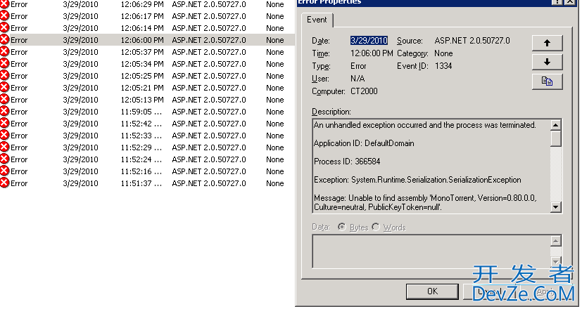ASP.NET web application can't find an assembly