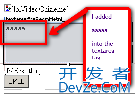 $(...parent()).html() didn't capture the textarea content