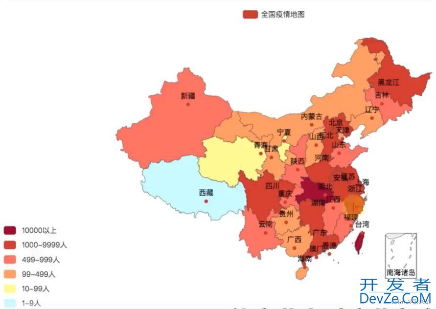 python根据json数据画疫情分布地图的详细代码
