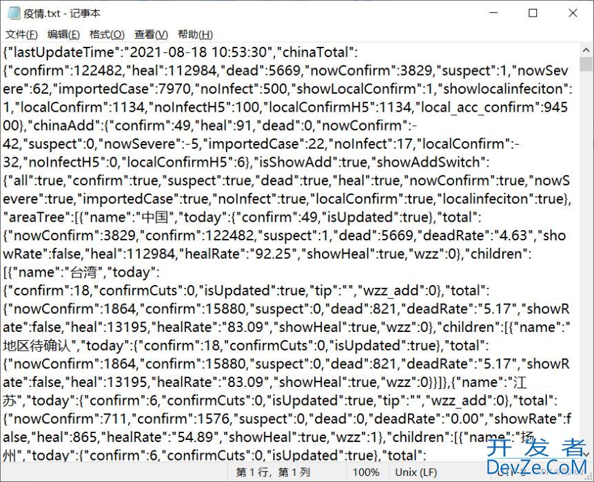 python根据json数据画疫情分布地图的详细代码