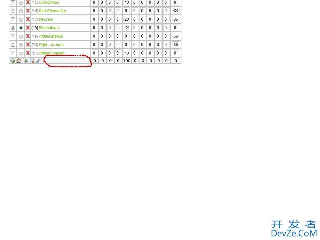 Javascript table inside table not working