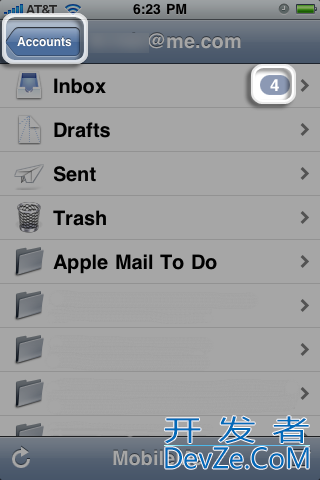 Show the number of unread items just like in the Mail app
