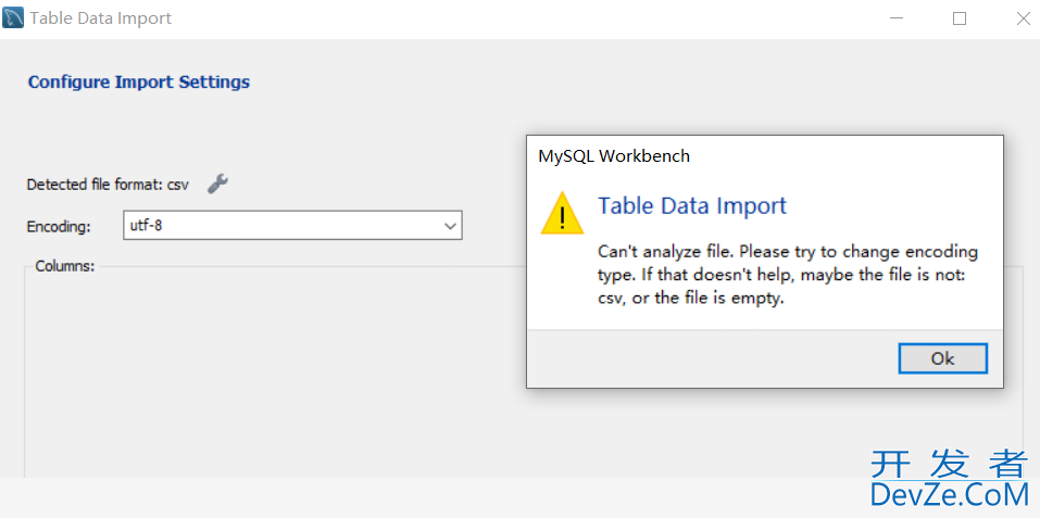 MySQL Workbench导入excel数据的实现示例