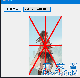 C#实现绘制随机噪点和直线