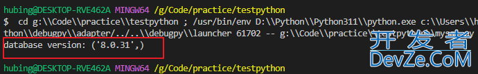 Python实现MySql数据库交互的示例