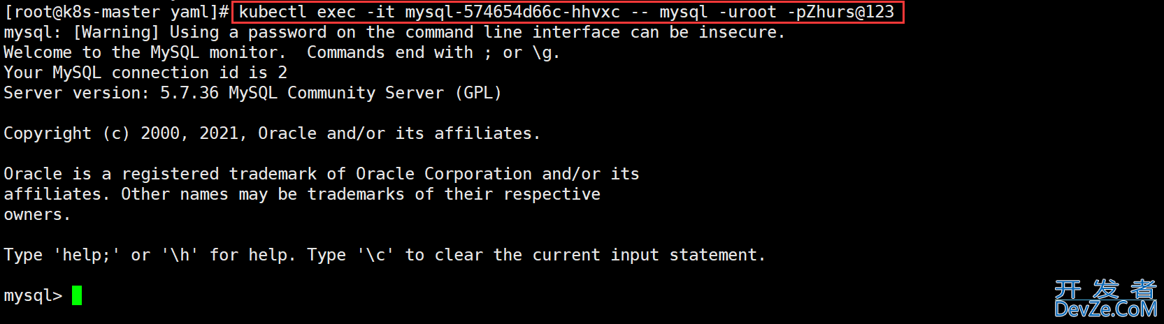 K8s中MySQL 数据持久化存储的实现