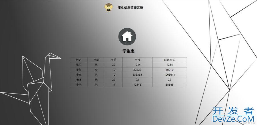 基于php+mysql的期末作业小项目(学生信息管理系统)