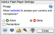 Is it possible to customise the ugly little Flash "Local Settings" dialog?
