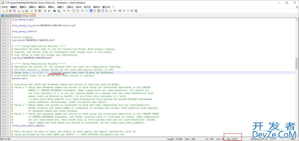 MySQL 8.0.31中使用MySQL Workbench提示配置文件错误信息解决方案