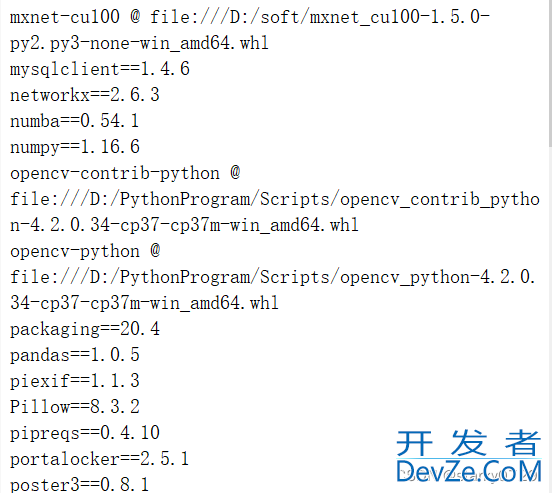 python导出requirements.txt的几种方法总结