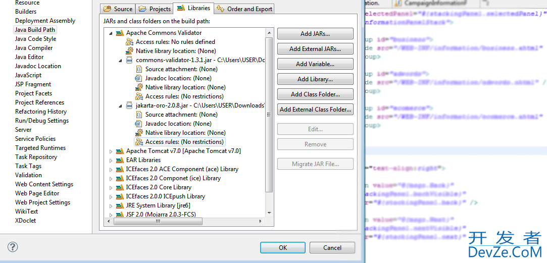 Eclipse Java Build Path does not find jars when launch with eclipse Helios