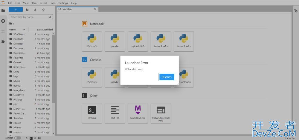 Jupyter Lab无法打开终端窗口的解决方法