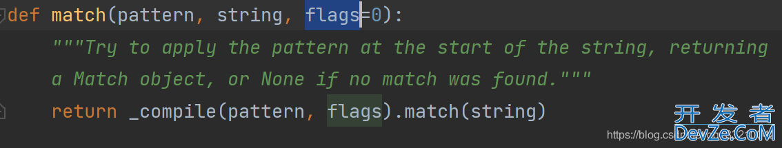 python re.match函数的具体使用