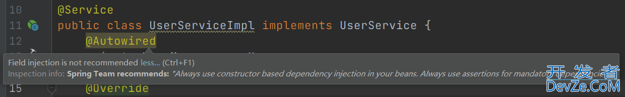 Spring依赖注入Dependency Injection的三种方式