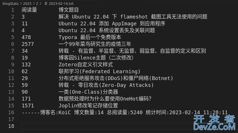 基于Python实现文章信息统计的小工具