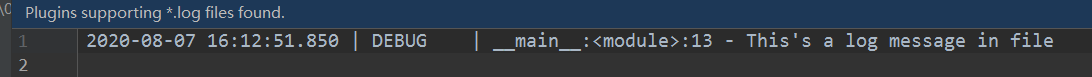 Python 日志管理模块Loguru的用法小结