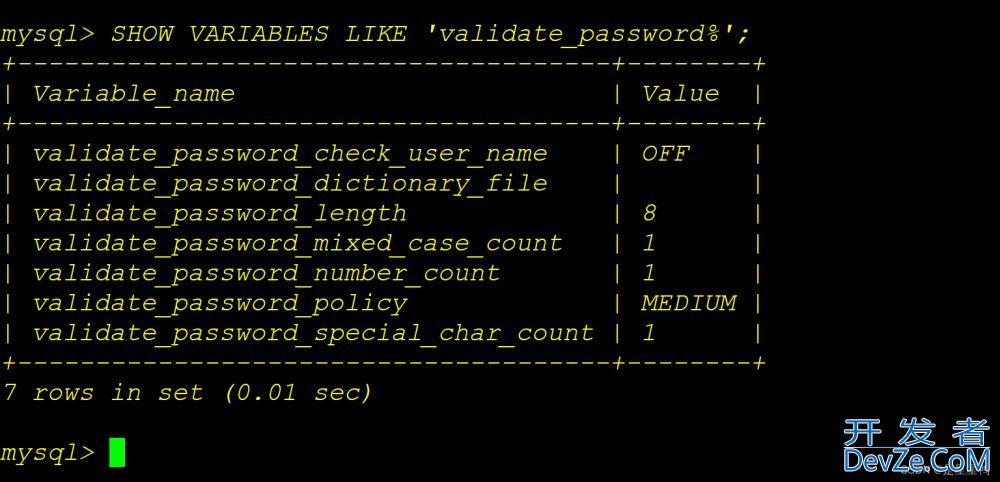 MySQL修改安全策略时报错:ERROR 1193 (HY000)的解决办法