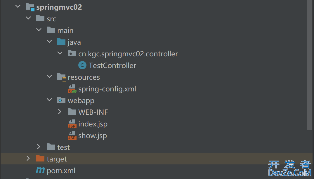 Spring MVC注解式开发示例完整过程