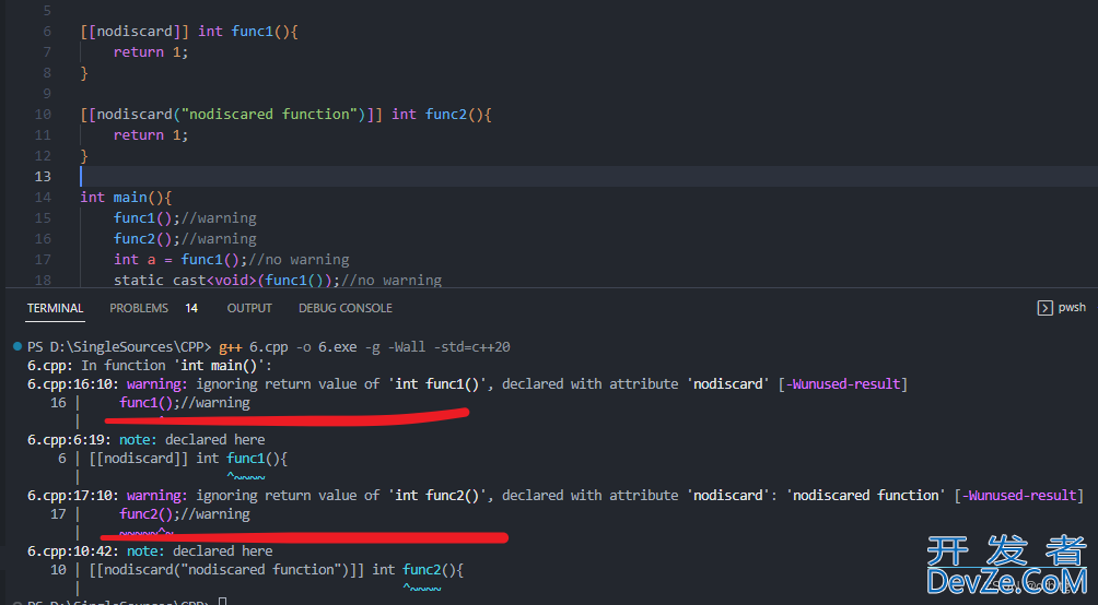 详解C++17中nodiscard标记符的使用