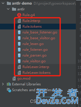 golang 整合antlr语法校验解析