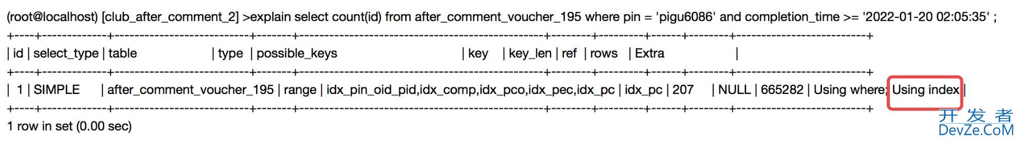 Mysql索引覆盖的实现